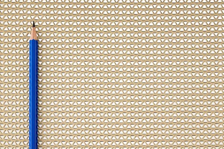 Ferrier Design Perforated
Pattern: .144" Triangle
FINISH: CHAMPAGNE SL Ferrier Design Perforated
Pattern: .144" Triangle
FINISH: CHAMPAGNE SL